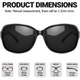 thumbnail image 3 of xianlin-Polarized Sunglasses for Women Retro Oversized Shades with UV400 Protection CLS8158, 3 of 4