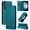 Bluegreen, variant on For Samsung Galaxy A24 4G Case, Premium PU Leather Wallet Folio Cover with RFID Blocking Card Holders and Kickstand, Shockproof Full-Body Protective Flip Magnetic Closure Phone Case,Rosegold
