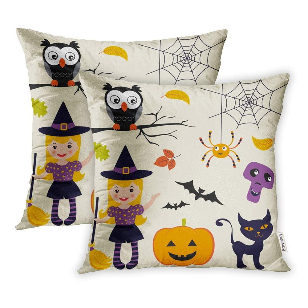 18x18 Holiday 365 Halloween Drink Up Witch Cat Throw Pillow Multicolor