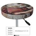 thumbnail image 4 of Lsque Vintage Collage Girl Butterfly Pattern Round Bar chair cushion covers Velvet Fabric Premium Comfort Protects from Scratches and Stains for 14-17 Inch Chair-13 inch, 4 of 7