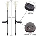 thumbnail image 2 of DIY Solar Garden Lights, 120 LED Solar DIY Flowers Fireworks Stars Lights Outdoor, Waterproof Solar Powered Pathway Lights for Path Lawn Walkway Patio Yard Christmas, (2 Pack, Warm White), 2 of 7