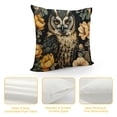 thumbnail image 4 of Orinice Owl Flowers Leaves Graphic Decorative Throw Pillow Cover for Home Couch Bed Sofa, High-Quality 1PC 20x20in, 4 of 5