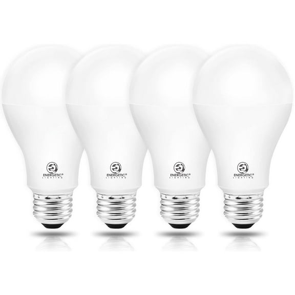 ENERGETIC A21 LED Light Bulb, 150W Equivalent 20w, Dimmable, Super Bright 2600lm, 5000K Daylight,E26 Medium Base,UL Listed,4-Pack