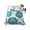 Teal Blue, Mint, variant on California King Flat Sheet Only Retro Blue Brown Flowers Pattern Soft Microfiber Cooling Bedding Sheets Linen Texture Background Flat Bed Sheet for Hotel,Home Decor