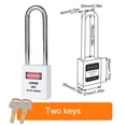 thumbnail image 1 of 5 Pieces Padlock Industrial Car Lockout Kit Simple Durable Access Control Equipment Lockpicking Sets Safety Locks for Companies White, 1 of 6