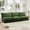 Green, variant on Gewnee Slipcovered Modern 3 Seater Deep Seat Sofa Couch with Suppleness Armrests, Chenille Fleece Sofa with Soft Comfy Couch for Living Room