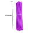 thumbnail image 2 of 72pcs Bike Wheel Spoke Wraps Cover Motorcycle Tire Spoke Plastic Sleeves Bicycle Decoration, Purple, 2 of 10