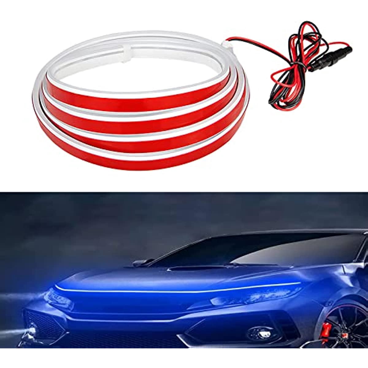 Led Strip Light Auto LINLIN Car Hood Light Strip,Waterproof Dynamic Car LED Strip Light,12V ...