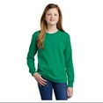 thumbnail image 2 of Port & Company Youth Long Sleeve Core Cotton T-Shirt Kelly X-Large, 2 of 6
