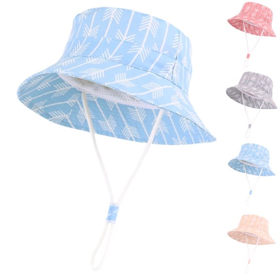 Jamicy Baby Sun Hat Summer Sun Protection Wide Brim Soft Lining Beach Hats for Boys and Girls Toddler Bucket Hat