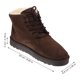 thumbnail image 2 of EeaseMX 1 par de botas de nieve para estudiantes, botines cálidos para mujer, zapatos con cordones, botas de algodón, 2 of 7