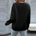 thumbnail image 4 of EHQJNJ Chandails en Molleton Amusants pour Femmes Grande Taille Chandails en Molleton pour Femmes Décontracté Manches Longues Tee-Shirts Graphiques Col Rond Chandails en Molleton Pull Tops pour Femmes Chandails en Molleton Dames, 4 of 6