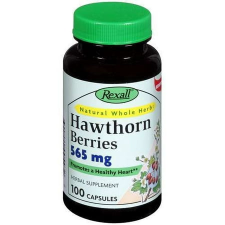 Rexall: Herbal Supplement Hawthorn Berries, 100 ct