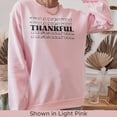 thumbnail image 3 of Thankful Sweatshirt, Thanksgiving Sweatshirt for Women, Thanksgiving Sweatshirt, Autumn sweatshirt, Thanksgiving Crewneck, Fall Sweatsh (LightBlue, S), 3 of 12