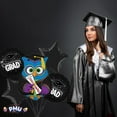 thumbnail image 6 of PMU Congrats Grad Balloon Bouquet | Graduation Decoration Mylar Balloons | Celebrate Success with Vibrant Graduation Balloons | “Wise Owl Grad” Balloon Bouquet Black (5/Pkg) Pkg/1, 6 of 8