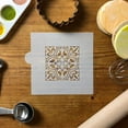 Small Scroll Tile (3 Inch) Cookie and Craft Stencil Reusable Painting
