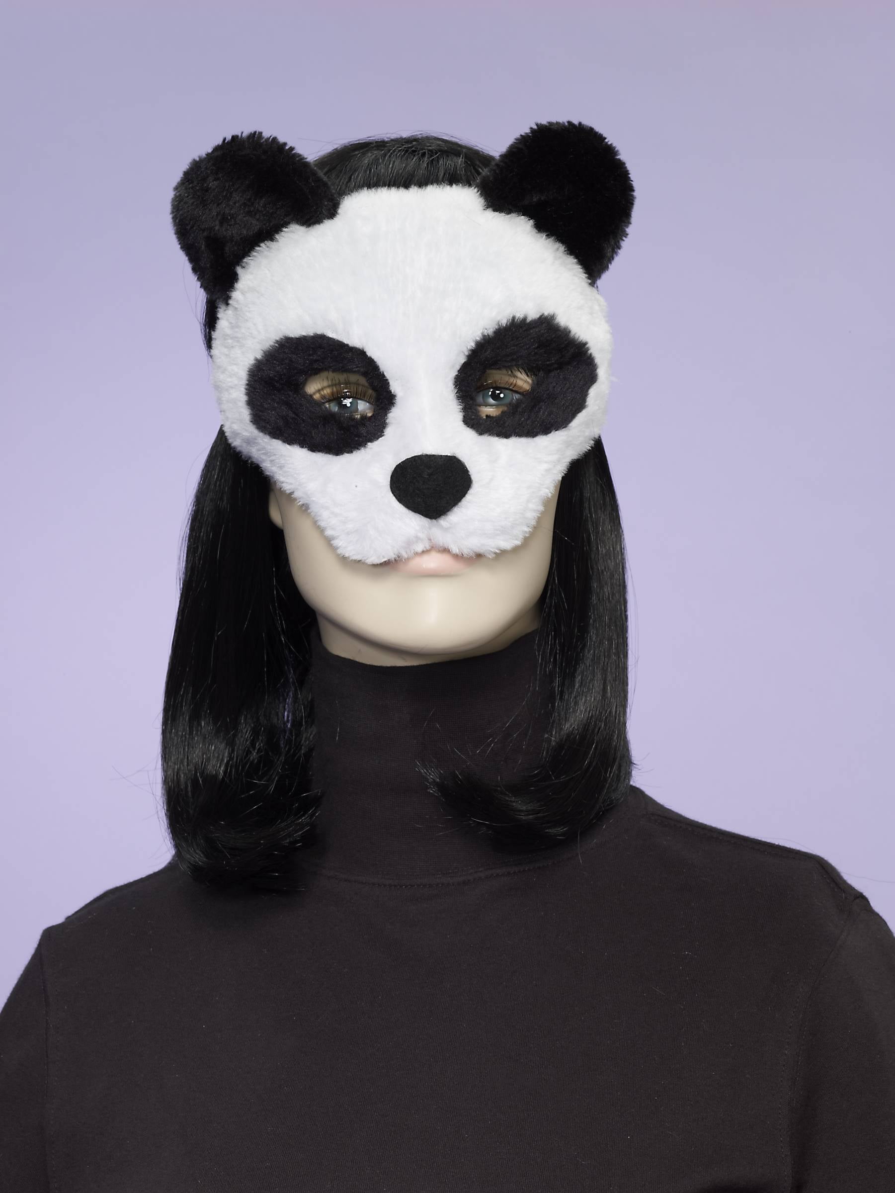Deluxe Fuzzy Animal Costume Mask Adult Panda One Size Walmart Canada