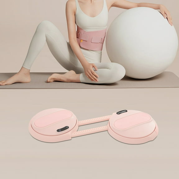 Pink Ab Twister Board, Waist Twisting Machine with Adjustable Length 21.6-27.5in, Twist Exercise, Ab Workout Equipment, Pilates Board for Trainer, Waist Twisting Fitness Tool for Home Gym Equipment