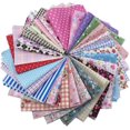 thumbnail image 1 of Tela estampada de algodón de varios colores precortada, tela de retales, tela de costura de retazos, puntos de flores, costura artesanal, acolchado, artesanía hecha a mano, 1 of 5