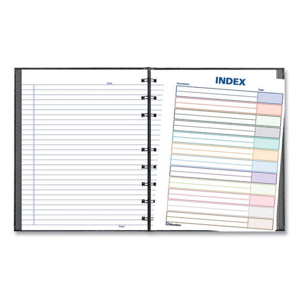 Blueline Notepro Notebook, 1 Subject, Narrow Rule, Black Cover, 9.25 X 7.25, 75 Sheets | Order of 1 Each