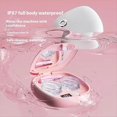 thumbnail image 4 of 3 Gear Cleaning Modes Contact Lens Ultrasonic Cleaning Machine Travel Rechargeable with Mirror Cleaning Box Pink,1 * Contact lens cleaning machine,Pink, 4 of 8