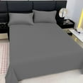 thumbnail image 5 of Vfedsrsge 3 Piece Microfiber Sheet Set - Charcoal Gray, Soft & Fade Resistant, Machine Washable, Queen Size with 2 Pillowcases, 5 of 6