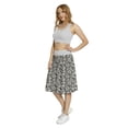 thumbnail image 3 of Women's Vegetable Onion Broccoli Lettuce A-line Printed Skirt Casual Wear, XL, Charcoal Grey Ivory, by Ambesonne, 3 of 6