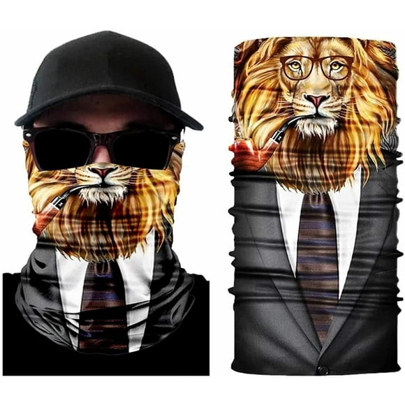 Combinaison Lion Cagoule Visage Foulard Cou Pêche Bouclier Pare-Soleil Cache-Chef Masque