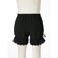 thumbnail image 4 of LiiYii Kids Girls Ruffled Lace Hem Bloomer Shorts Breathable Safety Pants Yoga Gymnastics Dance Black 150, 4 of 7