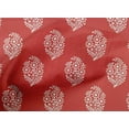 thumbnail image 5 of oneOone Popeline de Coton Rouge Tissu à Blocs Matière de Robe Tissu Imprimé Tissu au Mètre 42 Pouces Wide-ZW, 5 of 5