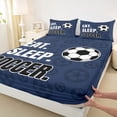thumbnail image 4 of Erosebridal Football Boys Queen Sheet Sets,Soccer Ball Games Bed Set For Boys Tees 4-Piece, 4 of 6