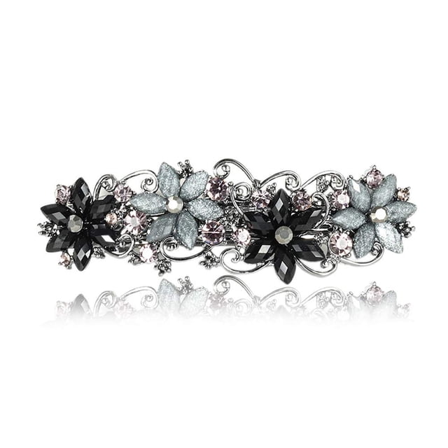 Guardurnaity Elegante pinza para el cabello con forma de flor vintage para mujer, accesorios para el cabello de estilo retro, pinza para el cabello Accesorio para el cabello