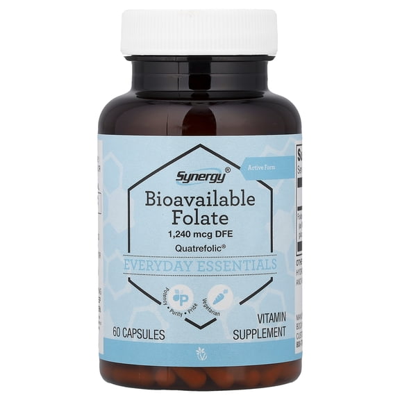Vitacost Bioavailable Folate , 1,240 mcg DFE, 60 Capsules