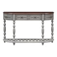 thumbnail image 5 of Tcbosik Entryway Console Table with Storage, Behind Couch Table with 4 Drawers, 52" Modern Sofa Table with Open Shelf for Living Room, Hallway, Antique Grey, 5 of 10