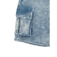 thumbnail image 4 of Wonder Nation Boys Cargo Denim Shorts, Sizes 4-18, 4 of 6