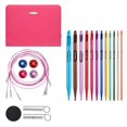 thumbnail image 1 of Juego de Agujas de Crochet Tunecinas con Cable, Agujas de Crochet Intercambiables de Aluminio de 15 cm (3 mm A 10 mm), Agujas de Crochet Largas., 1 of 5