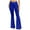 Blue, variant on fartey Flare Leggings for Women Soft Athletic Tummy Control Pants Elastic High Waisted Yoga Pants Wide Leg Tummy Control Hippie Workout Running Yoga Leggings