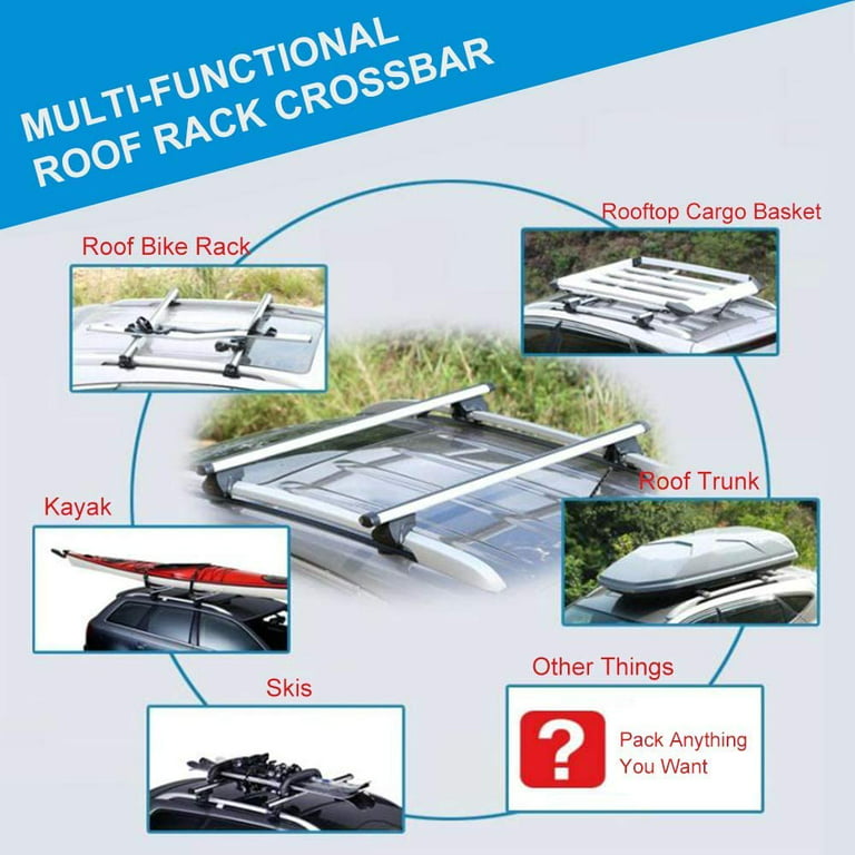 Universal Roof Cross Bars Set of 2
