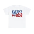thumbnail image 4 of Retro America Vibes Bald Eagle T-shirt 4th of July Unisex Graphic Tee White Large, 4 of 5