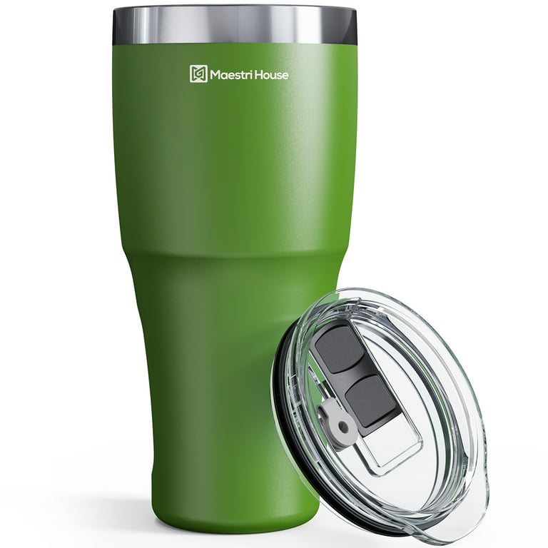 30 oz Travel Coffee Mug, Stainless Steel Insulated Coffee Tumbler with Lid, Spill-Proof Coffee Thermal Cup for Home Outdoor, Size: Large, Green