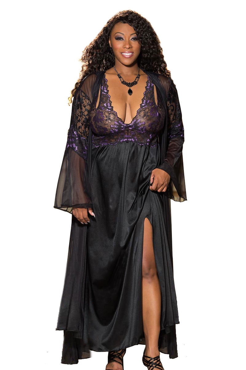 flowy sheer robe
