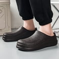 thumbnail image 3 of TIREOW Men Womens Anti-Skid Shoes Platform Garden Shoes Chef Special Waterproof Lightweight Slip-On Mule Clogs Ideal Work Shoes Outdoor Kitchens Care Medical Shoes, 3 of 6