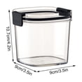 thumbnail image 3 of Rbaofujie Contenants de Préparation de Repas Réutilisables Bocal Scellé Cuisine Bocal de Rangement de Grains Transparent Empilable Double Scellé Bocal à Grains Contenants de Préparation de Repas, 3 of 3