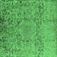 thumbnail image 1 of Ahgly Company Indoor Square Oriental Emerald Green Industrial Area Rugs, 8' Square, 1 of 4