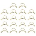 thumbnail image 1 of Uxcell Fuel Line Hose Clips, 18Pack 8mm Zinc Plated 65Mn Steel Tubing Spring Clamps, 1 of 7