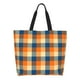 thumbnail image 1 of Disketp Warm Orange Plaid Bolsa Tote Estampada para Mujer, Bolso de Hombro y de Mano para Compras y Viajes, 1 of 8