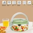 thumbnail image 4 of Insulated Lunch Box Stackable Stainless Steel Food Container Leakproof Adult Kids Large Lunchbox  Green  Single-Layer, 4 of 10