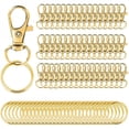 thumbnail image 3 of Metal Swivel Lanyard Snap Hooks and Split Key Rings Chain Hook Keychain for DIY Key chain Making, 3 of 9
