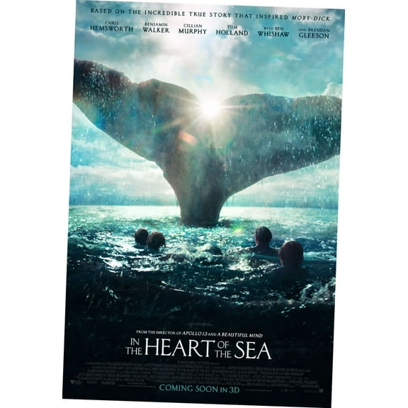 Heart Of The Sea Movie Poster Reprint 27Inx40In for any room 27x40 Square Adults Best Posters