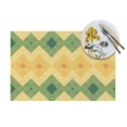 thumbnail image 4 of YFYANG Washable Heat-Resistant Placemats, 70% PVC/30% Polyester, Stylish Geometric Stripes Kitchen Table Mat, 12" x 18" 1 Piece, 4 of 6